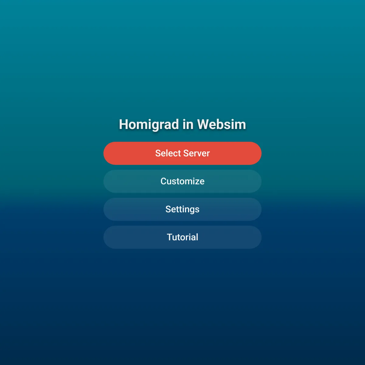 Homigrad in Websim