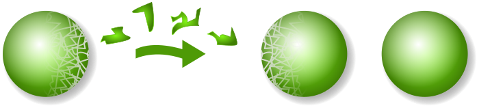 Three Green Spheres