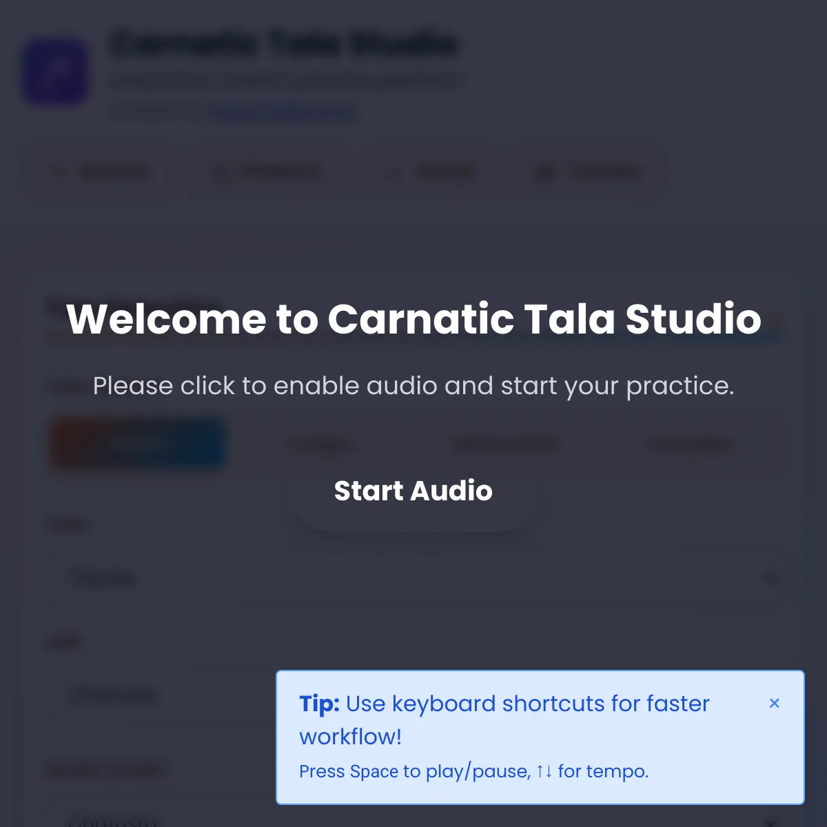 Carnatic Tala Studio