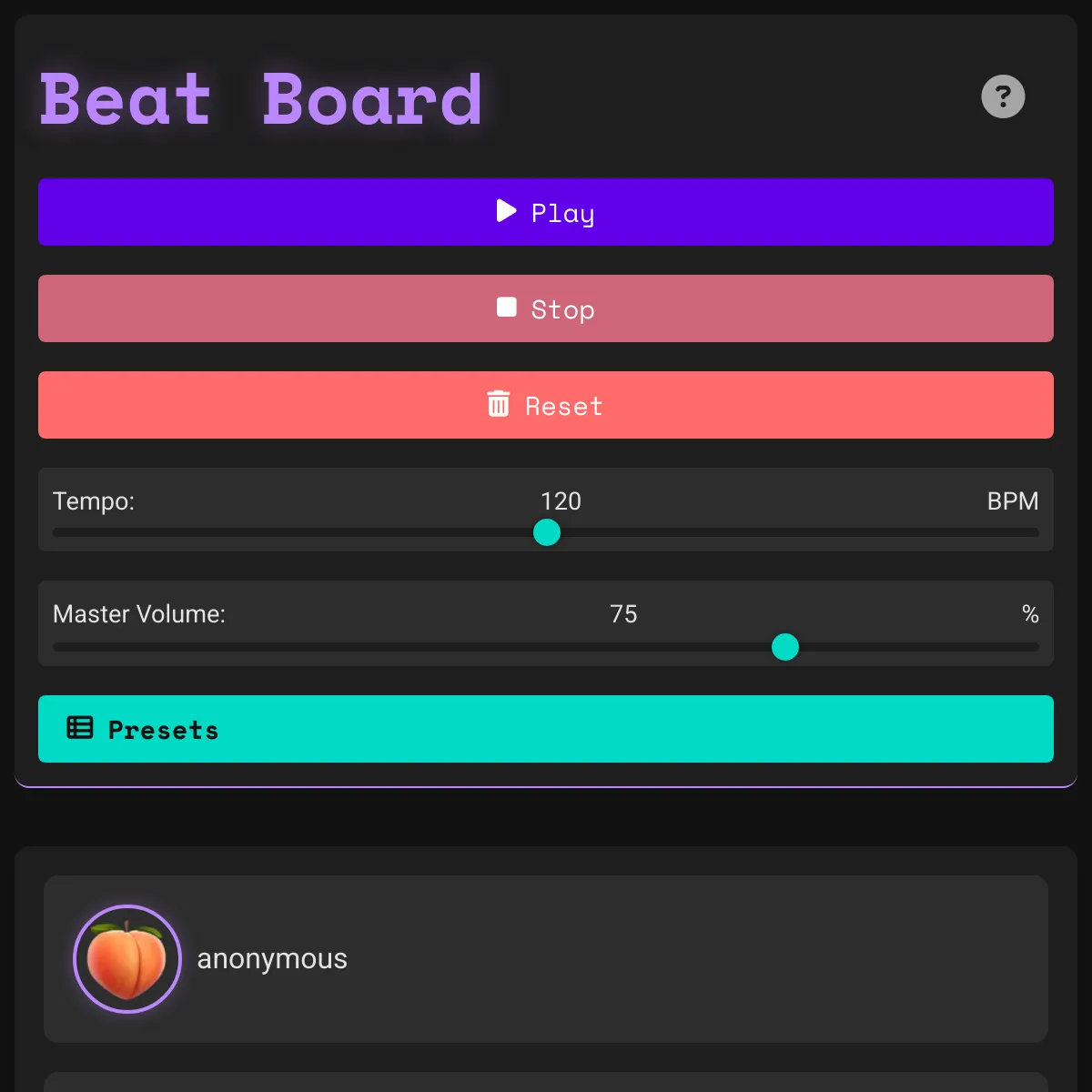 Beat Board Groove Maker