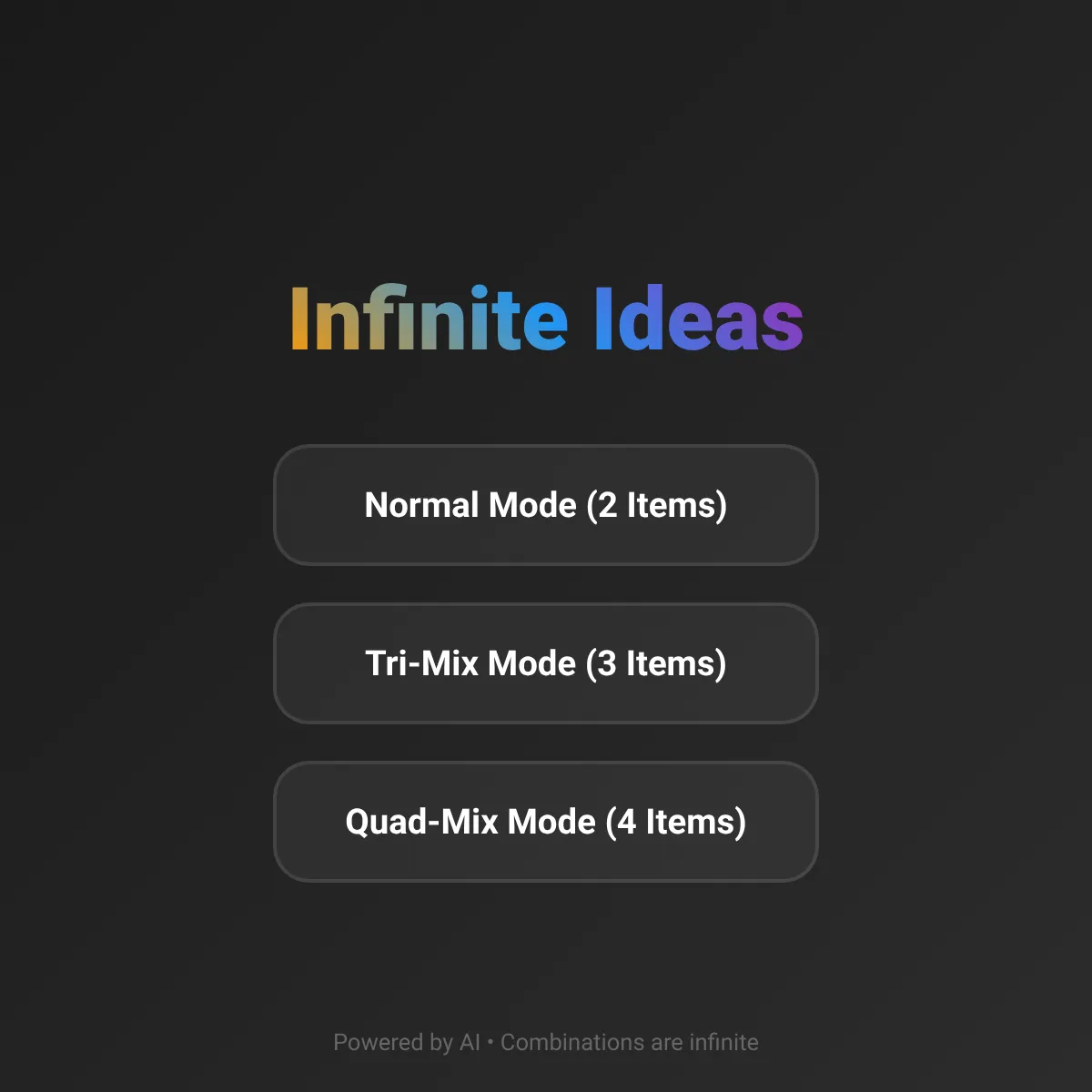 Infinite Ideas
