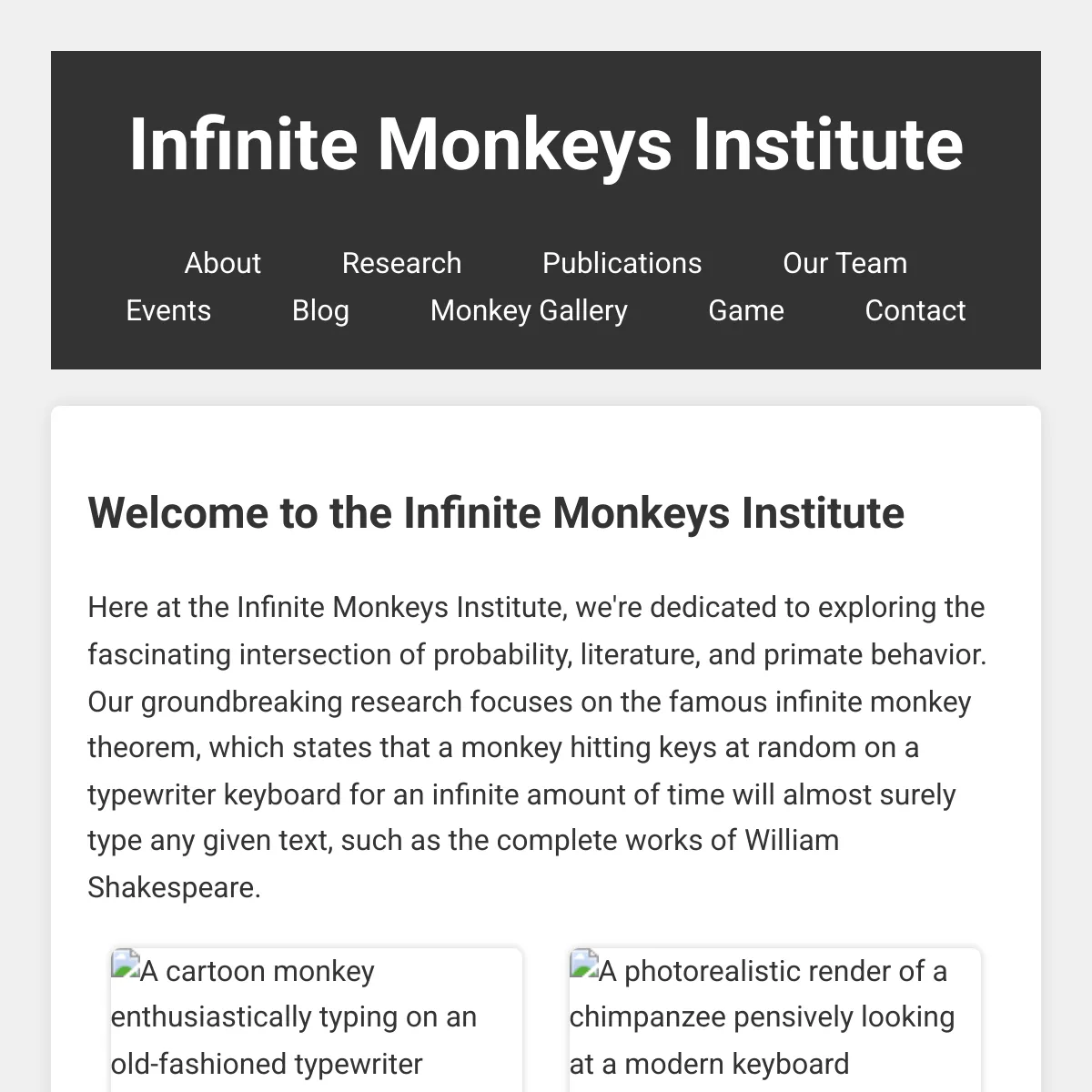 Infinite Monkeys Institute
