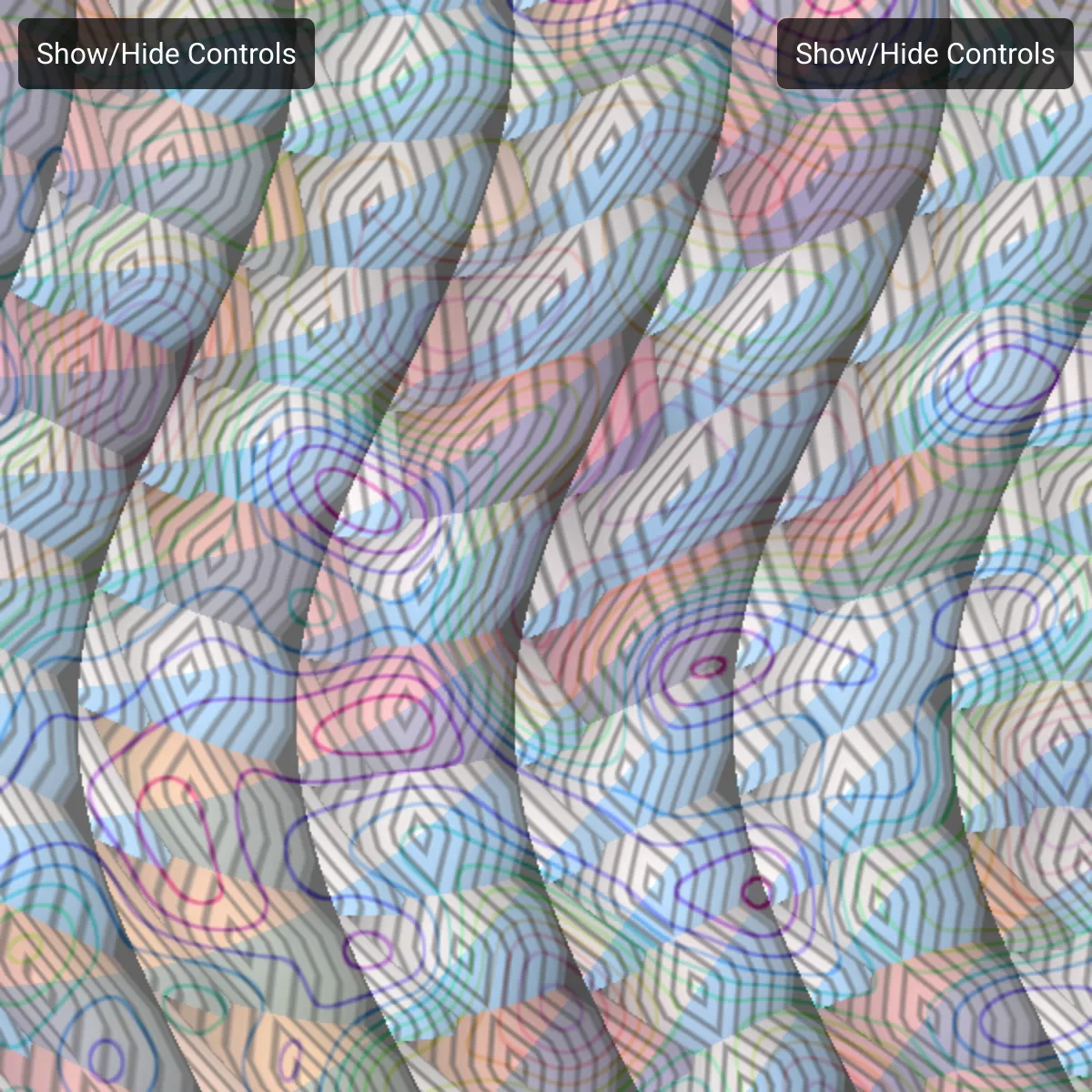 WebGL Shader Variation with Multiple Controls
