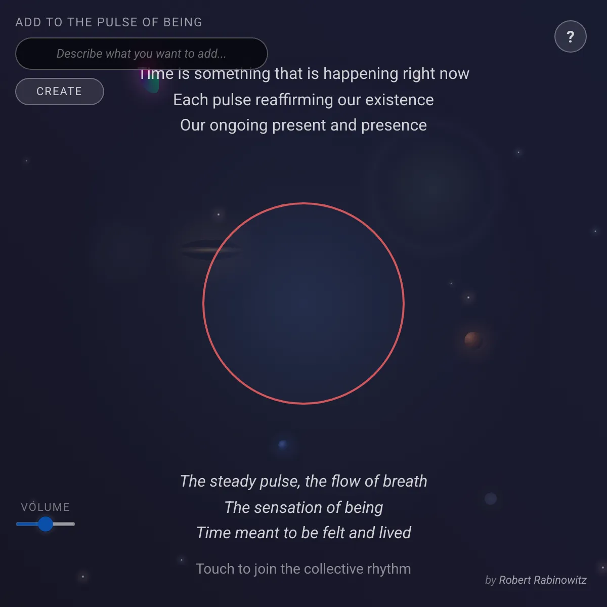 The Pulse of Being