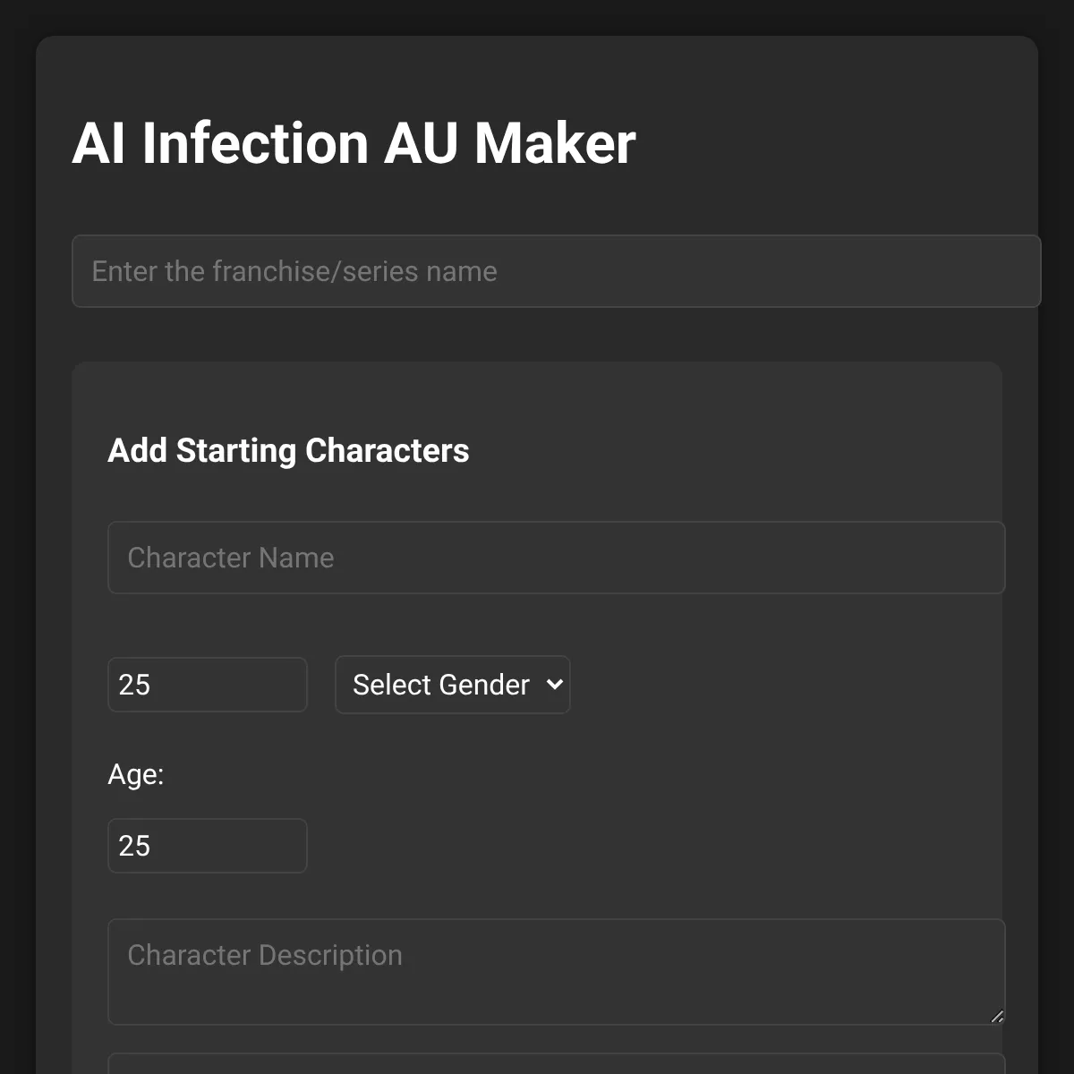 AI Infection AU Maker ++