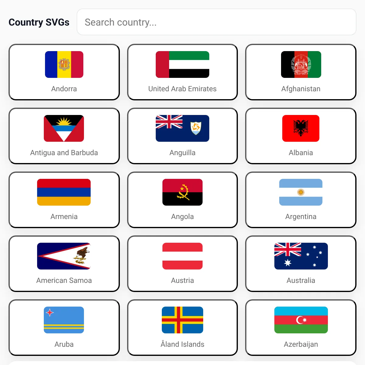 Country SVGs