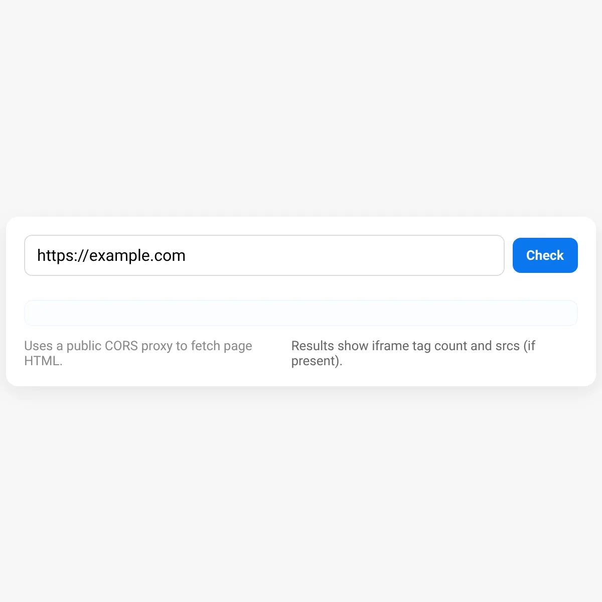 Find iframe in URL