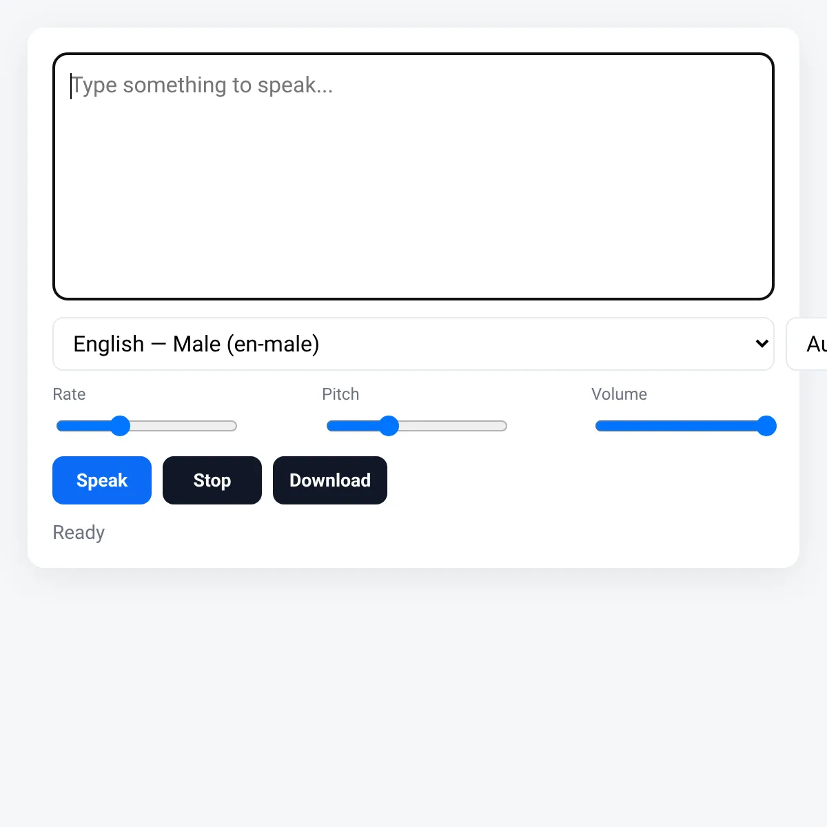 Text-to-Speech Application