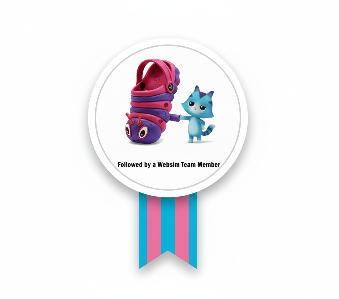 Badge: Followed by a Websim Team Member