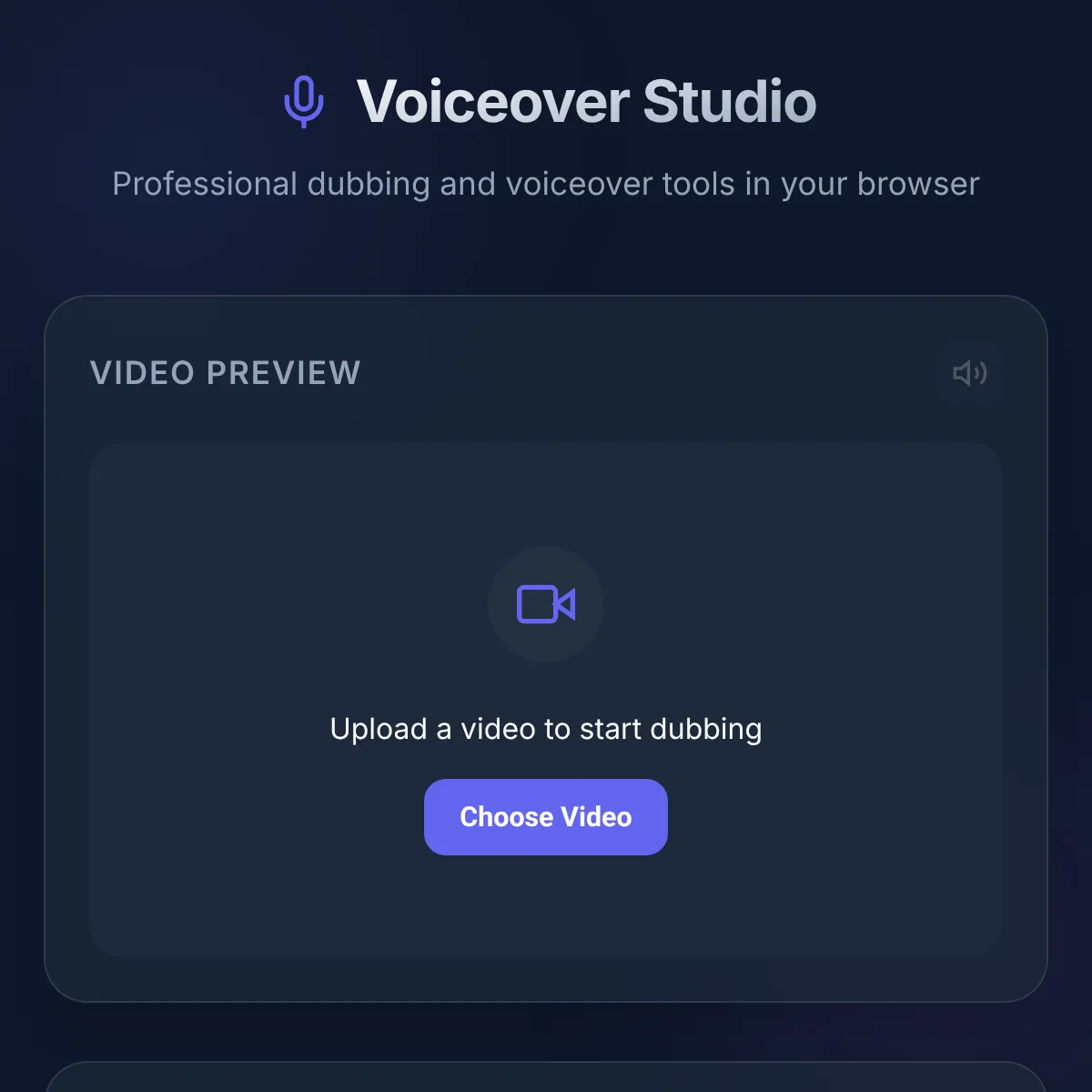 Voiceover Studio