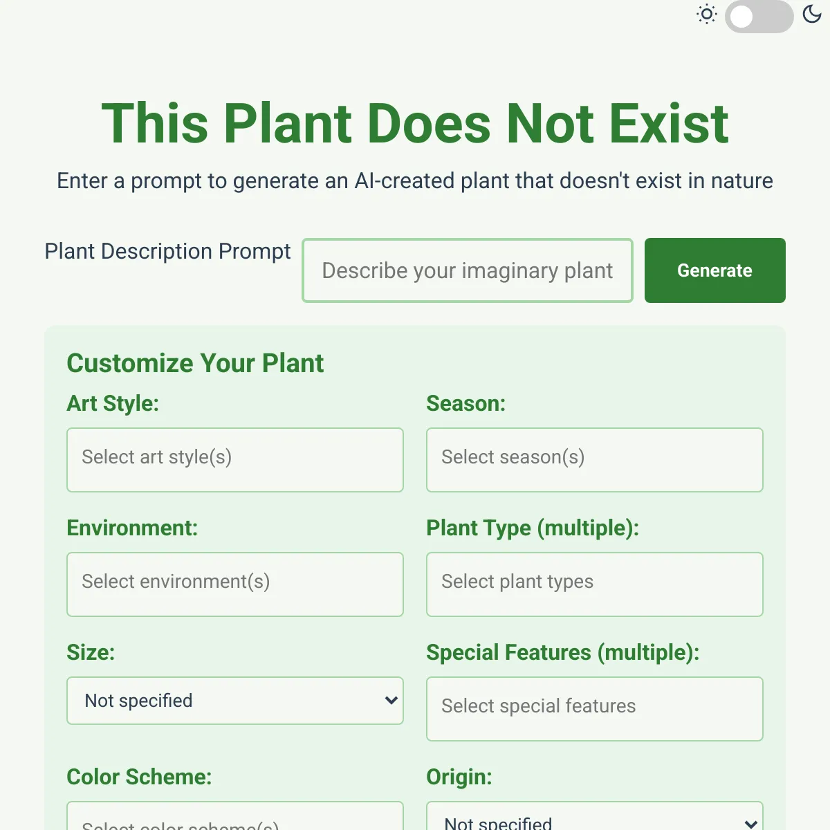 This Plant Does Not Exist