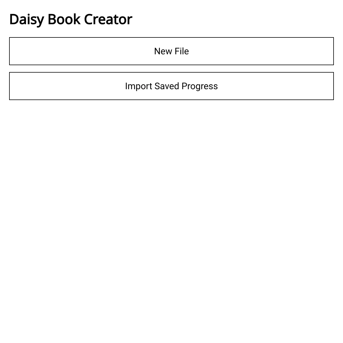 Daisy Book Creator