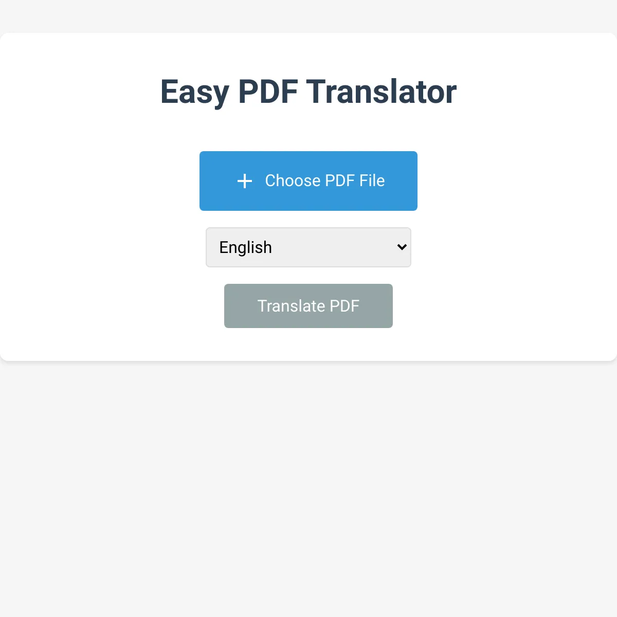 Easy PDF Translator