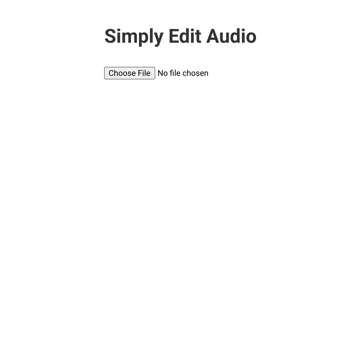 Simply Edit Audio