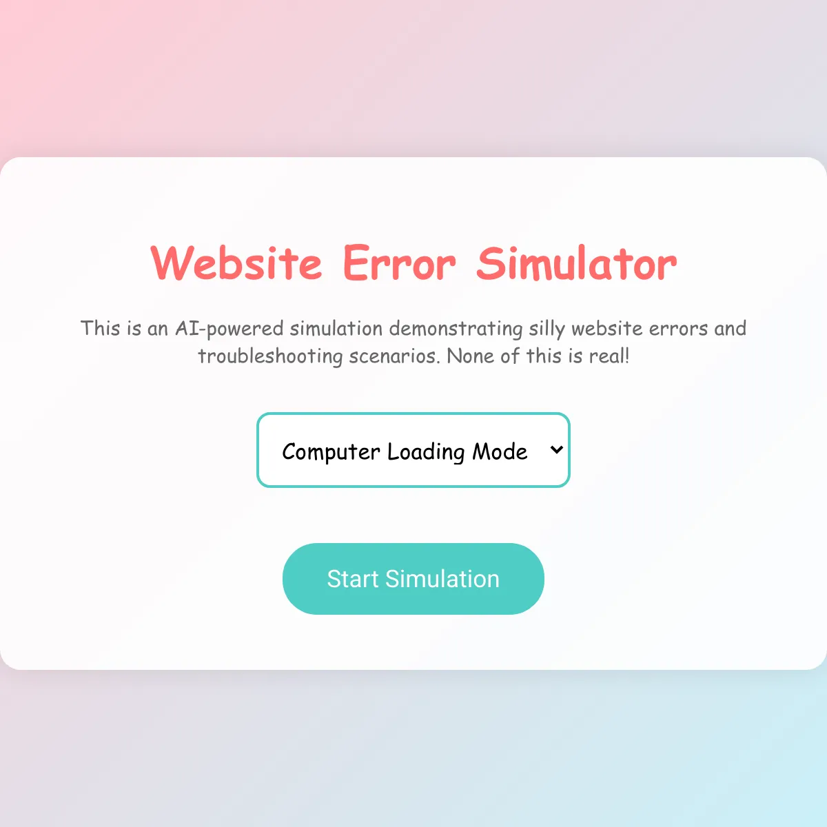 The Website That Doesn't Work