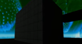 Shadowy structure surreal background