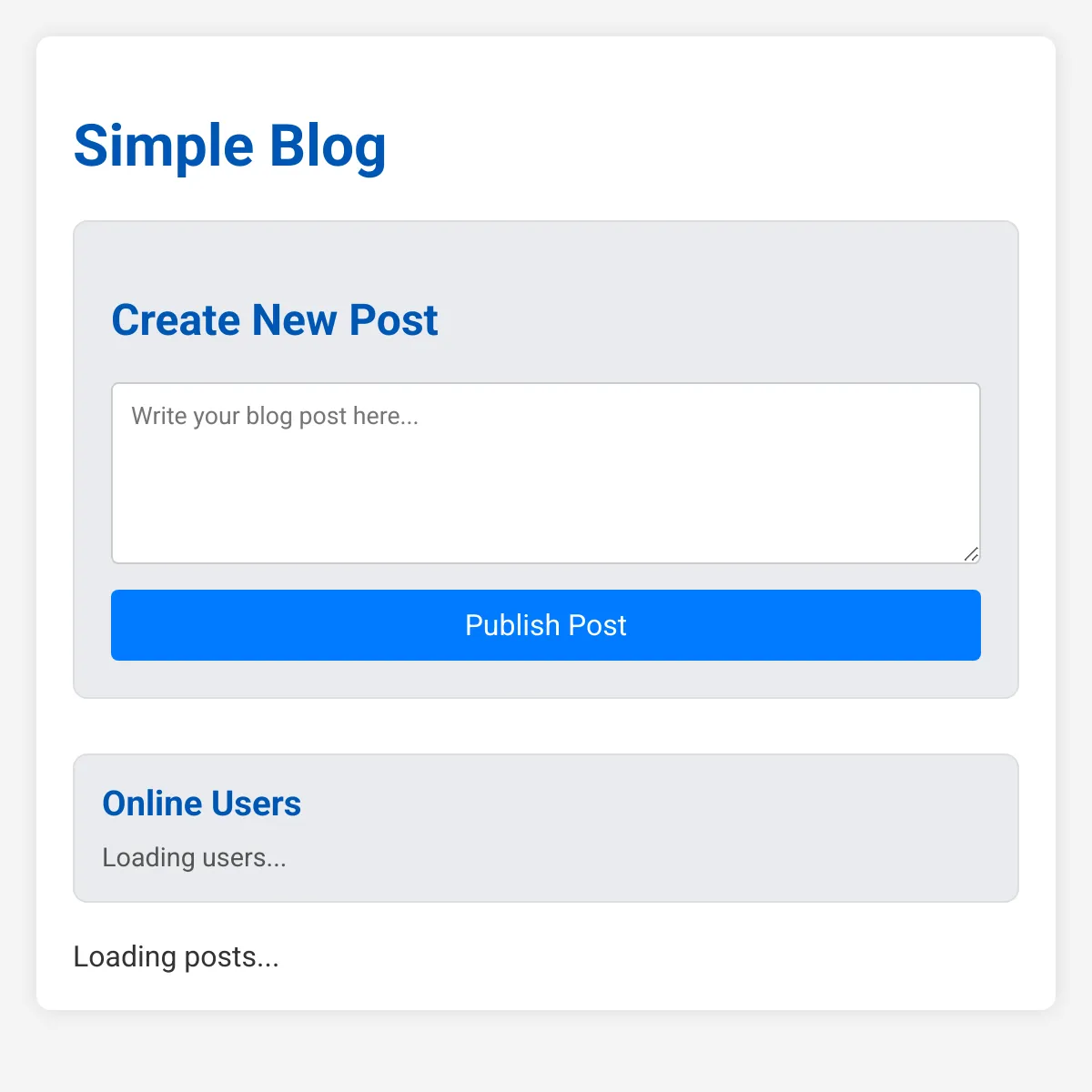 Simple Blog