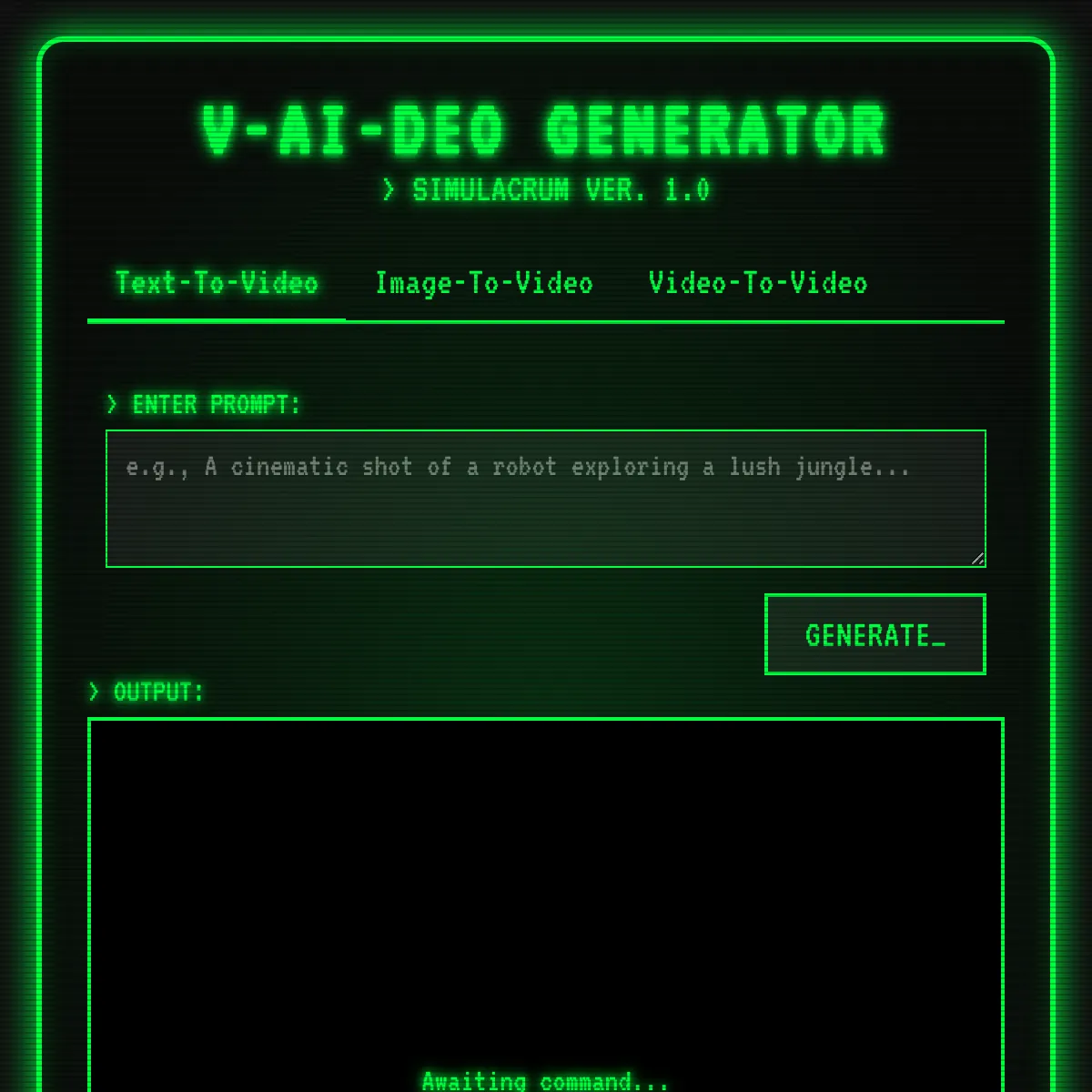 V-AI-DEO GENERATOR