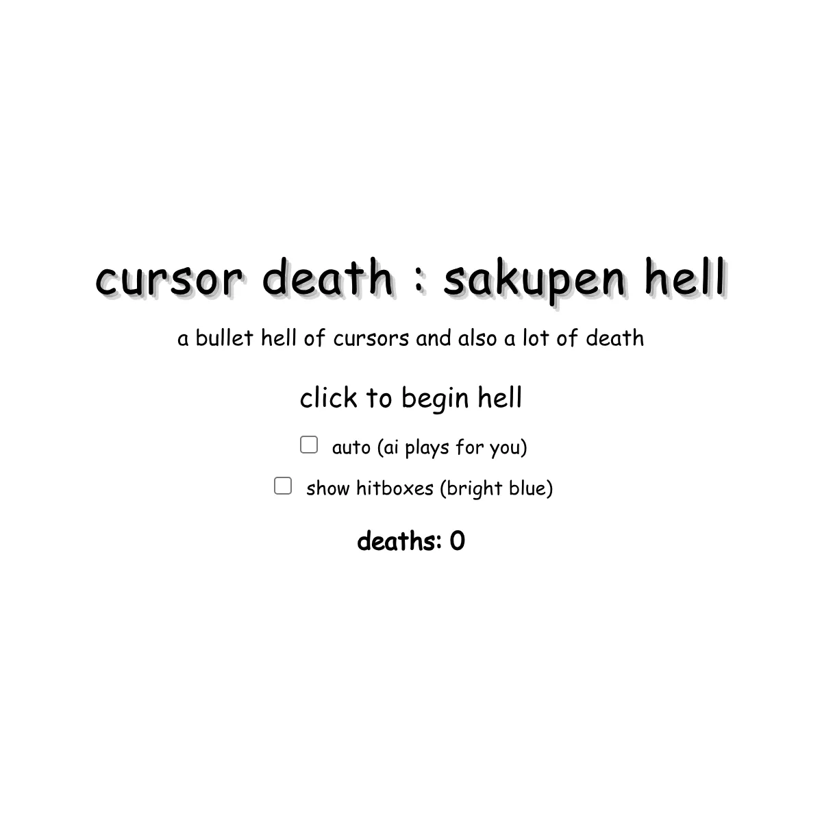 Cursor Death sakupen hell